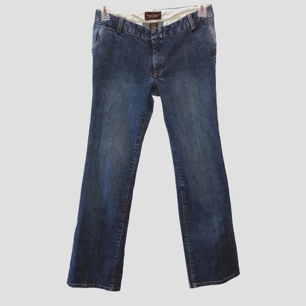 Banana Republic Womens Size 4 Blue Boot Cut Stretch Denim Trouser Jeans